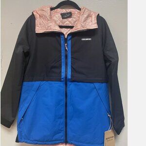 Burton Ladies Moondaze Snowboard Jacket in True Black/Lapis Blue- Large